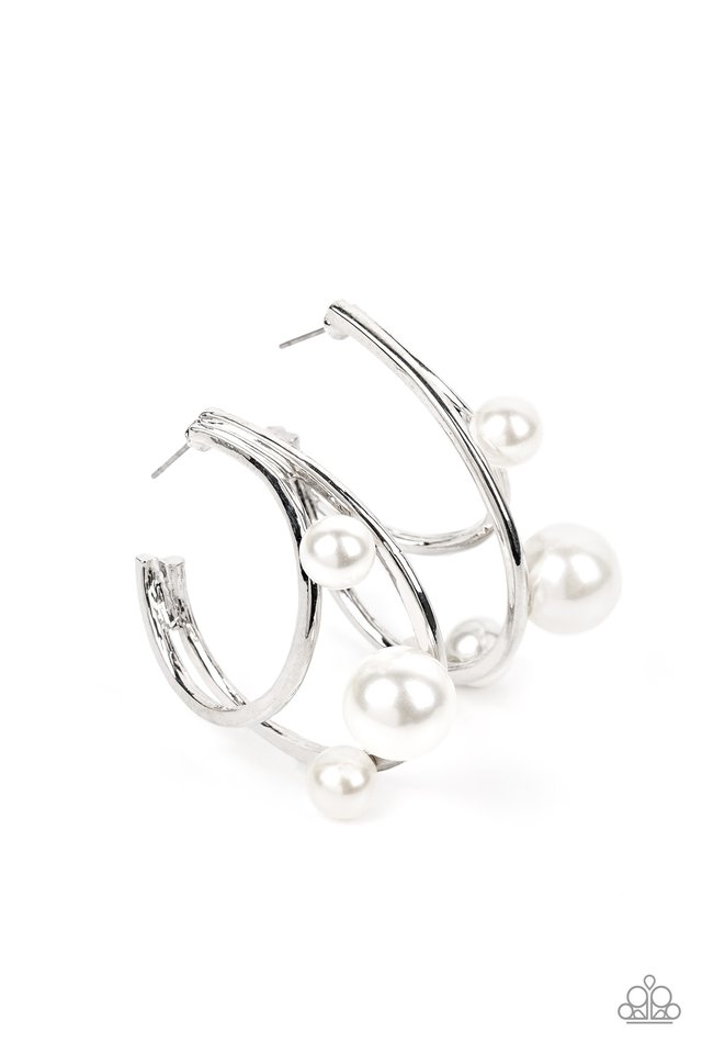 Metro Pier - White Earrings