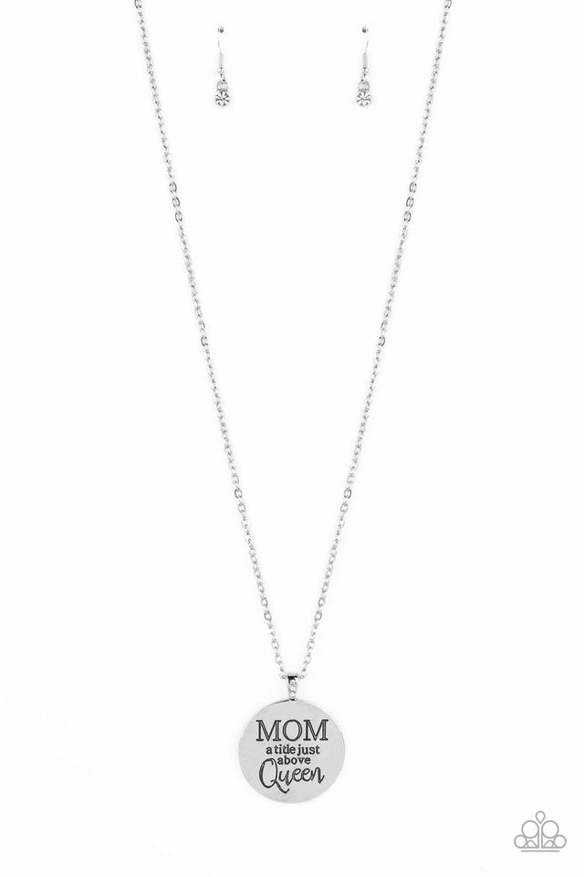 Mother Dear - White  Necklace