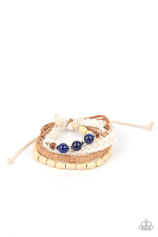 Natural Born Navigator - Blue~ Paparazzi Urban Bracelet