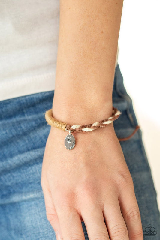 Perpetually Peaceful - Brown  ~ Paparazzi Urban Bracelet