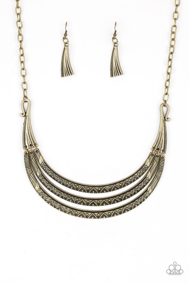 Primal Princess - Brass  Necklace