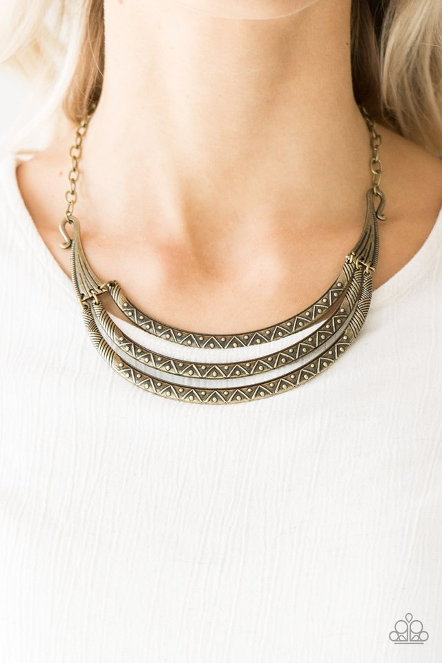 Primal Princess - Brass  Necklace