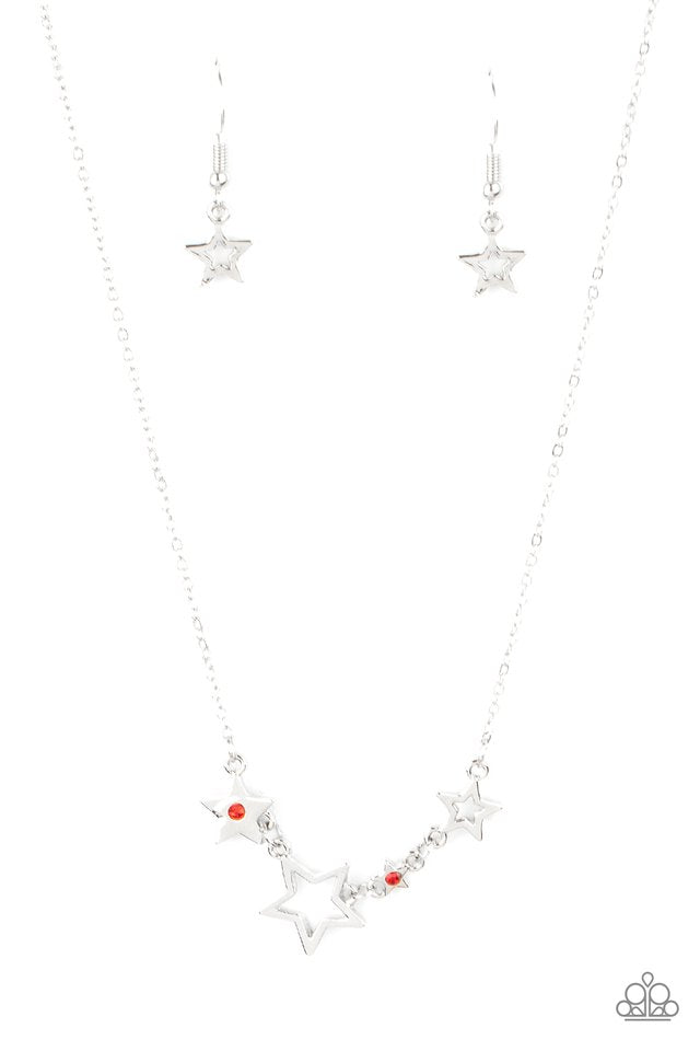 Proudly Patriotic - Red  Necklace