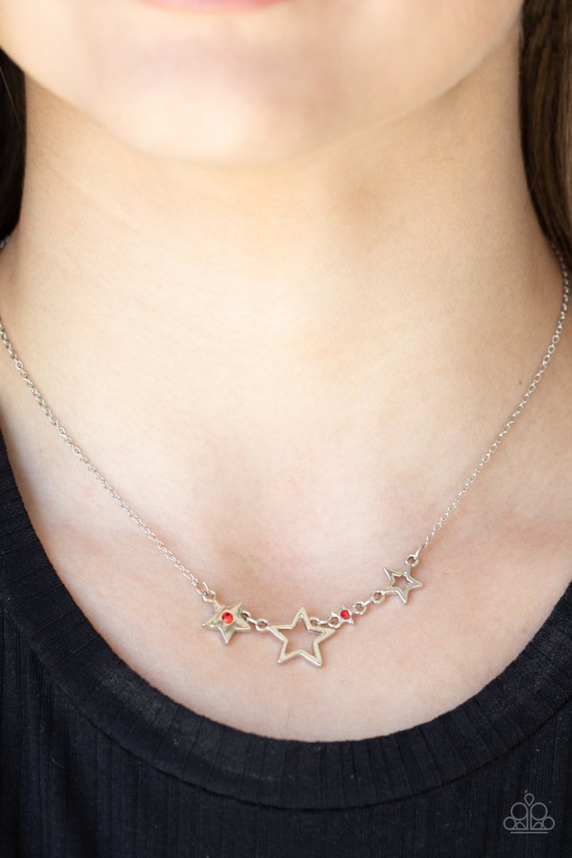 Proudly Patriotic - Red  Necklace