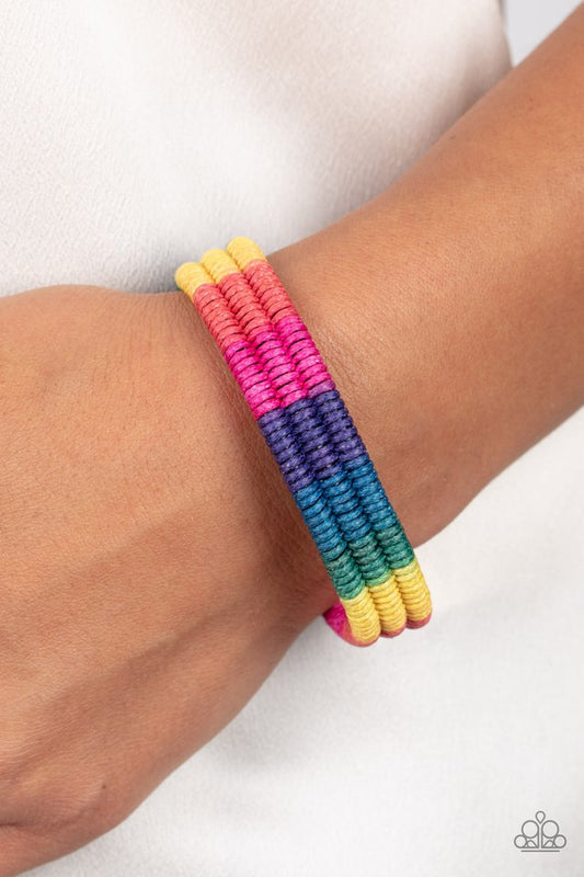 Rainbow Renegade- Multi ~ Paparazzi Urban Bracelet