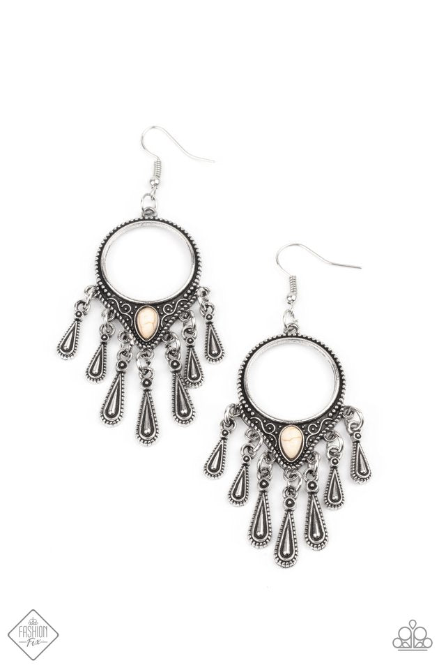 Ranger Rhythm - White  Earrings