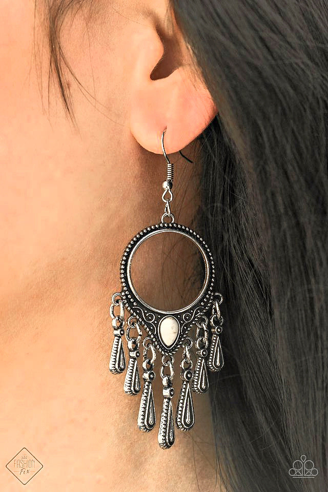 Ranger Rhythm - White  Earrings