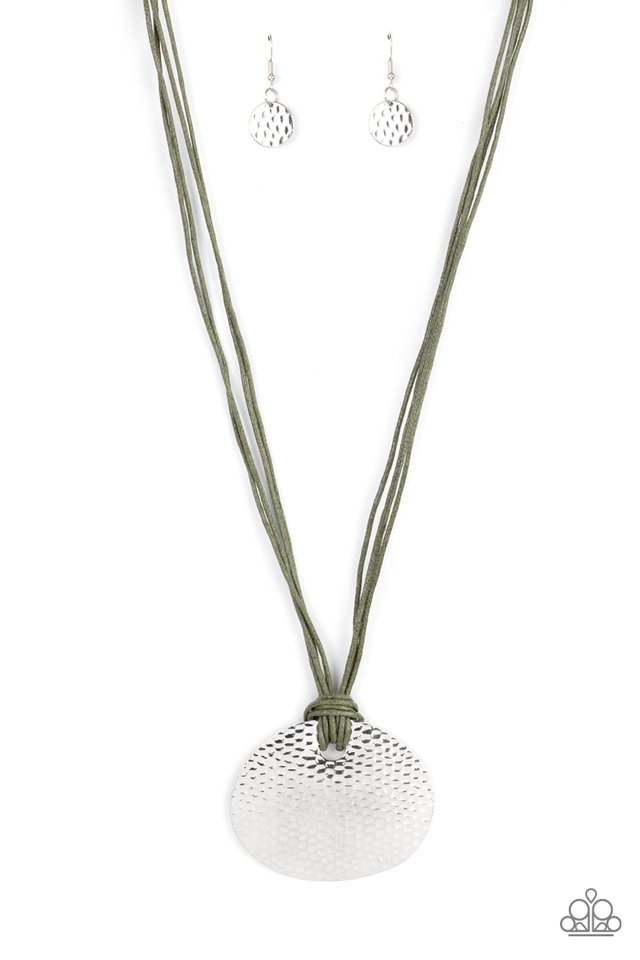 Rural Reflex - Green/Silver  ~Paparazzi Mid-Length / Layering (20–24") Necklace