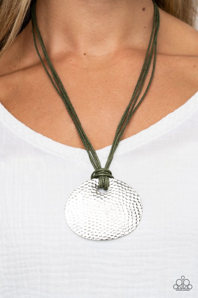 Rural Reflex - Green/Silver  ~Paparazzi Mid-Length / Layering (20–24") Necklace