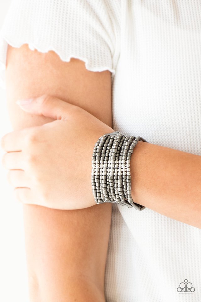 Rural Retreat - Silver  ~ Paparazzi Stretch Bracelet