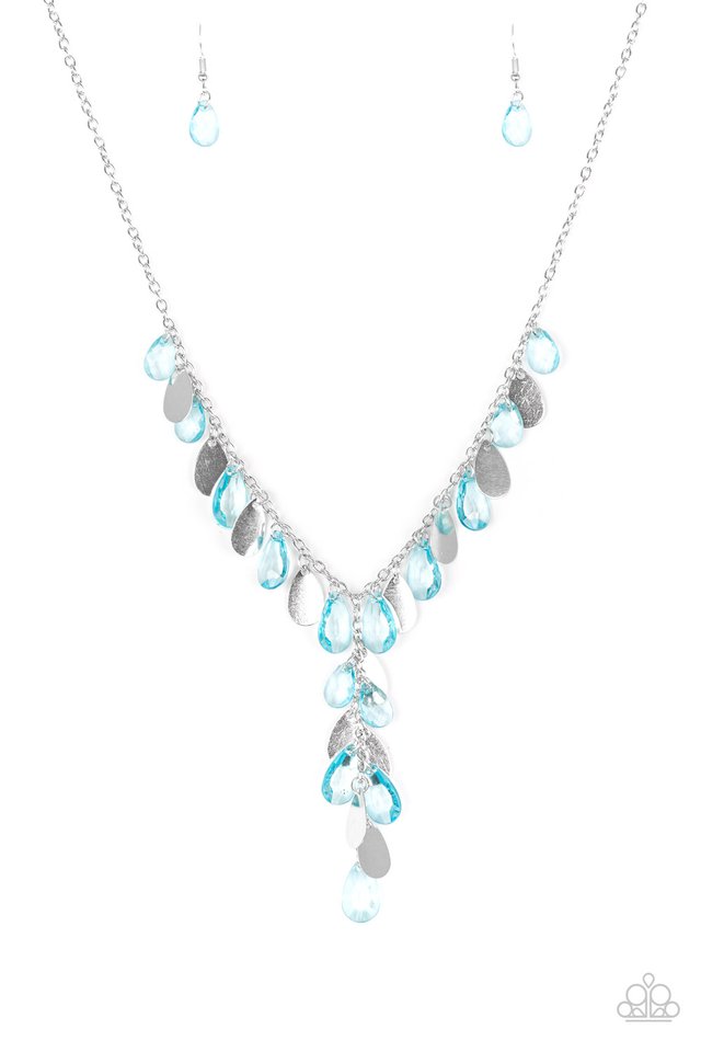 Sailboat Sunsets - Blue  ~ Paparazzi Necklace
