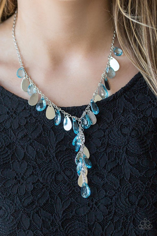 Sailboat Sunsets - Blue  ~ Paparazzi Necklace