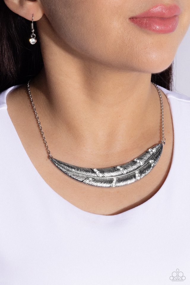 Say You QUILL - Silver  Necklace