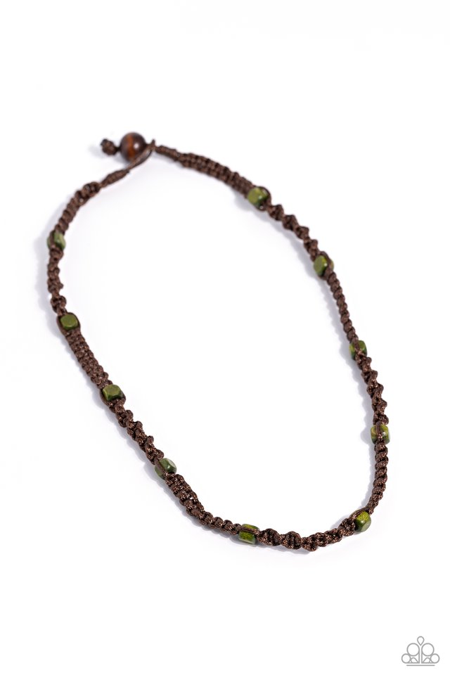 Scenic Climb - Green  ~ Paparazzi Urban Necklace