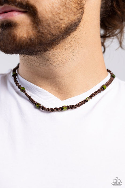 Scenic Climb - Green  ~ Paparazzi Urban Necklace