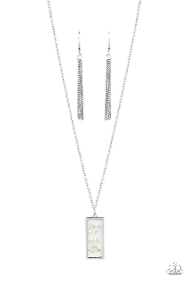 SEA You Around - Green  ~ Paparazzi Mid-Length / Layering (20–24") Necklace