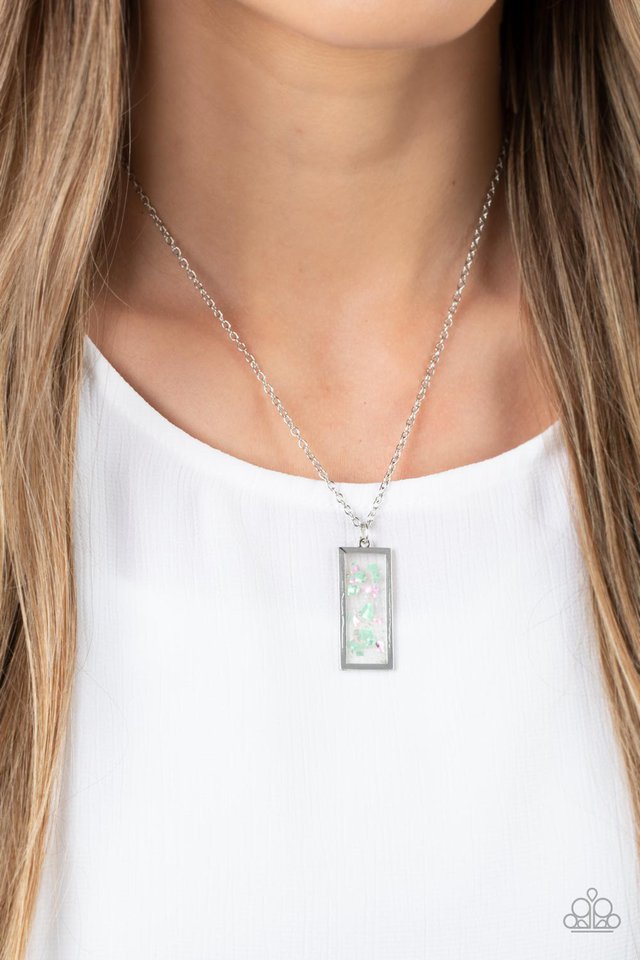 SEA You Around - Green  ~ Paparazzi Mid-Length / Layering (20–24") Necklace