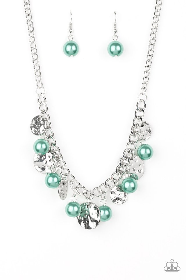 Seaside Sophistication - Green  ~ Paparazzi Everyday / Princess (18") Necklace