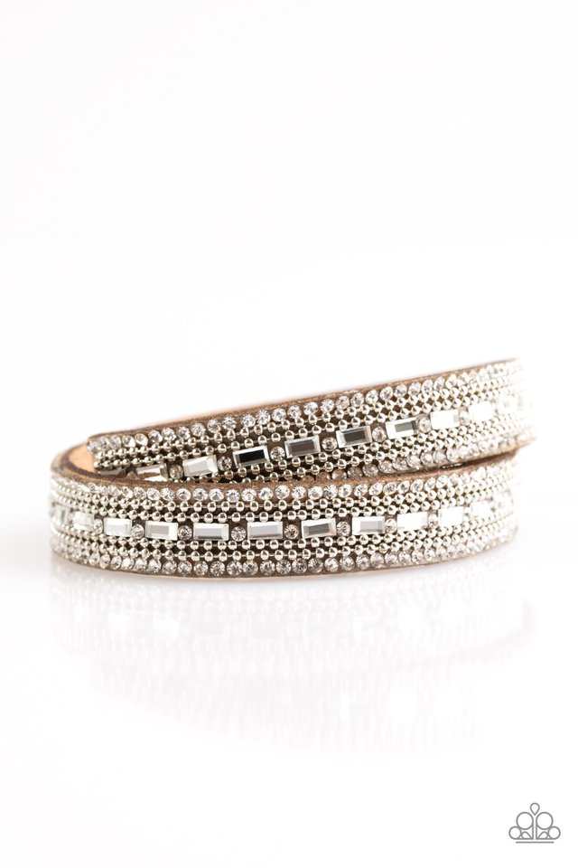 Shimmer and Sass - Brown  ~ Paparazzi Leather Wrap Bracelet