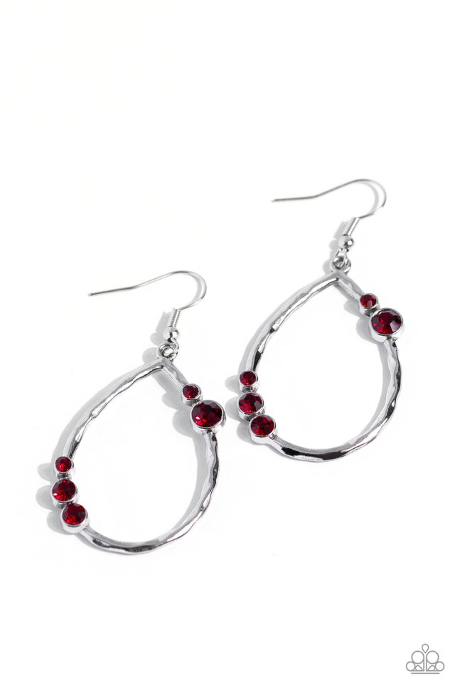 Shop Till You DROPLET - Red  Earrings
