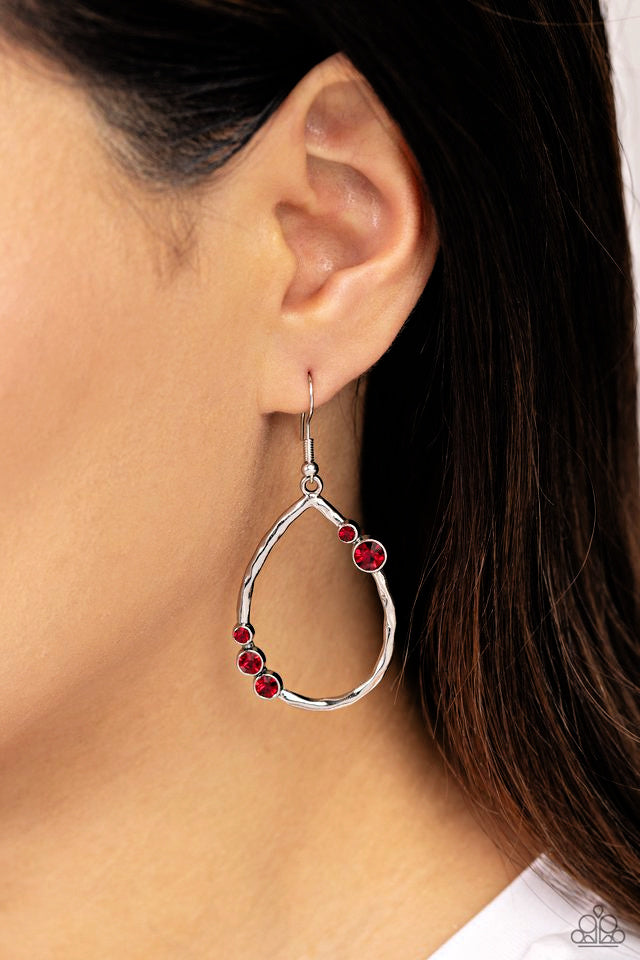 Shop Till You DROPLET - Red  Earrings