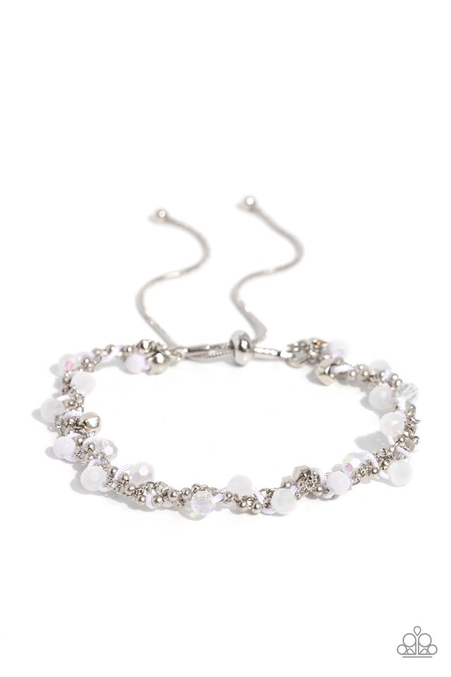 Show-Stopping Sass - White  Bracelet
