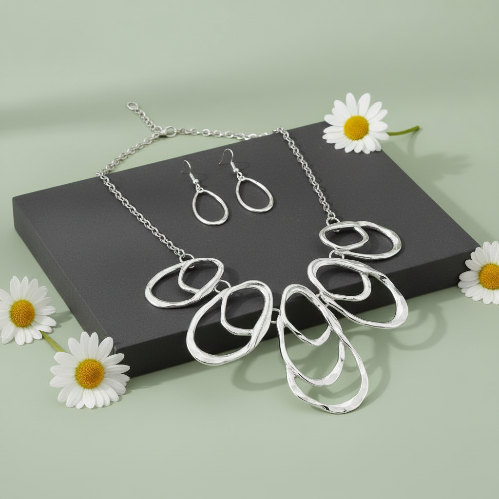 Terra Storm - Silver Necklace