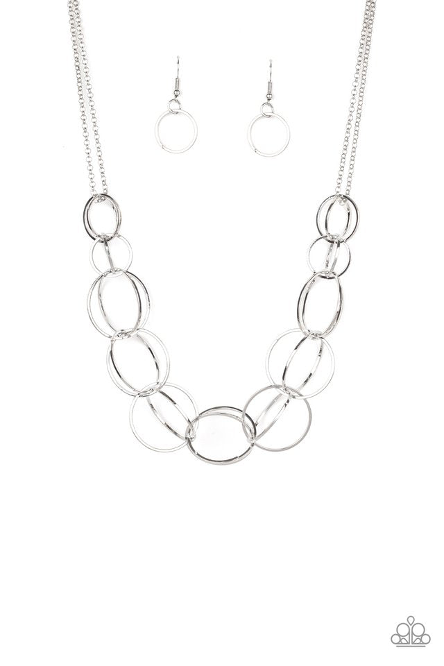 Space Walk - Silver Necklace