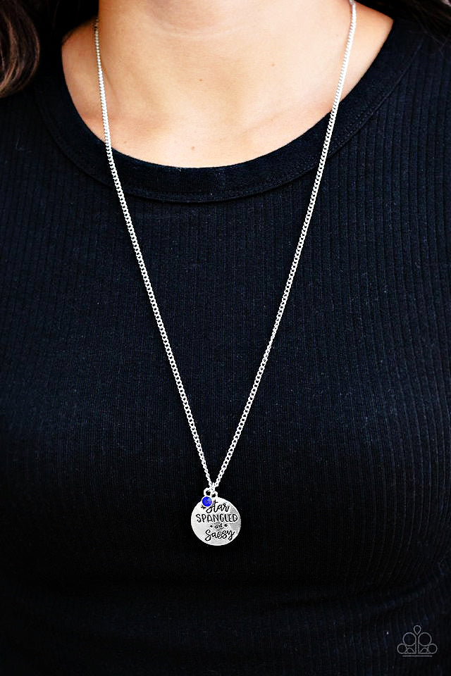 Star-Spangled Sass - Blue  Necklace