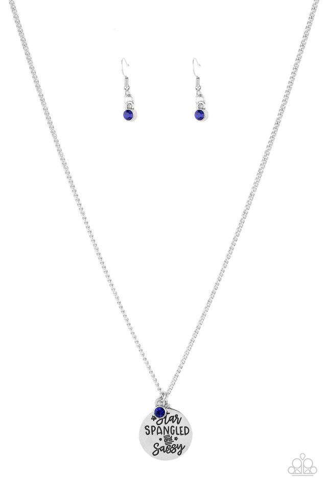 Star-Spangled Sass - Blue  Necklace