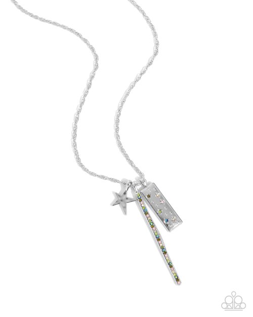 Stellar Sensei - Green  ~ Paparazzi Mid-Length (20–24") Necklace