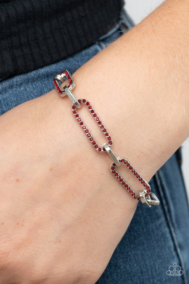 Still Not OVAL You - Red  Bracelet