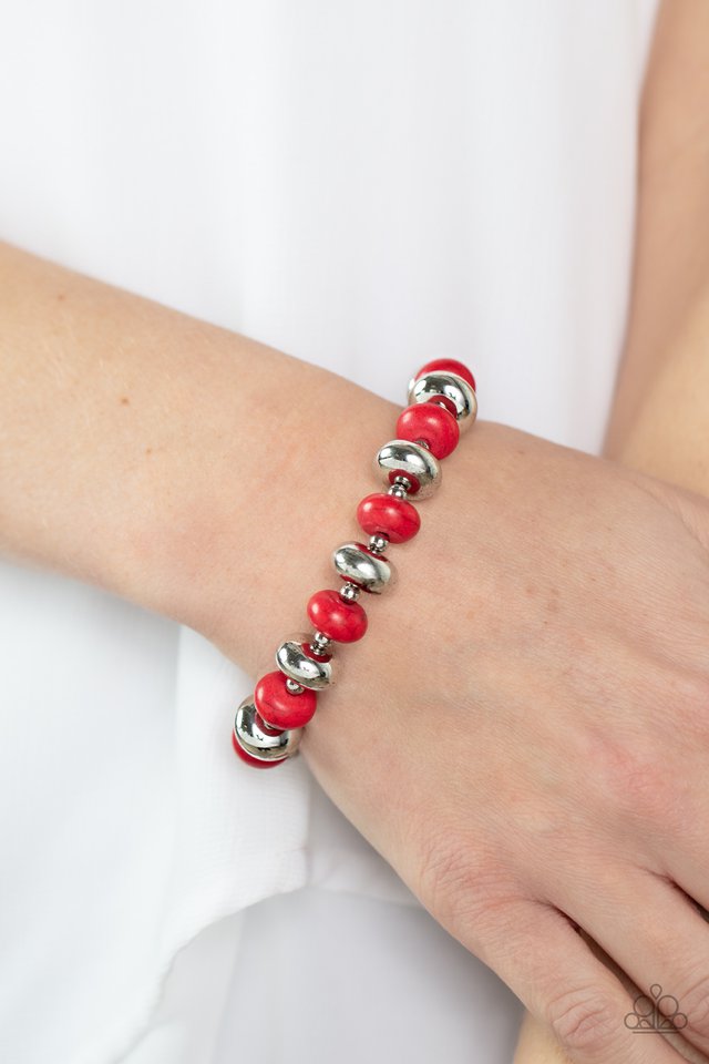 The "Stone Age Aesthetic" Red Bracelet