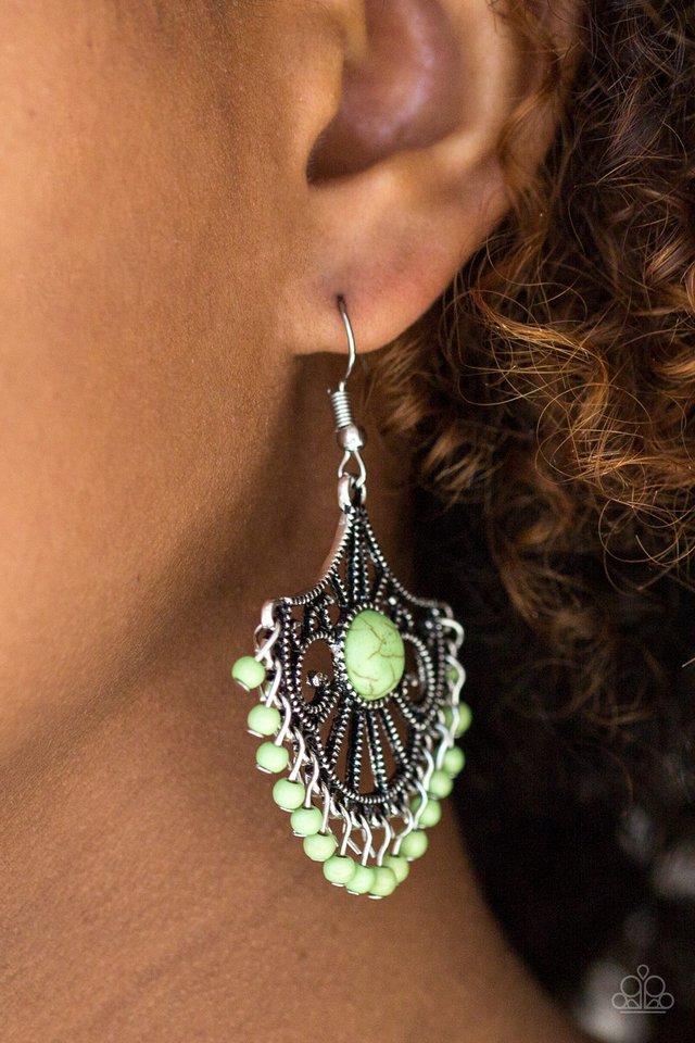 Stone Lagoon - Green  Earrings