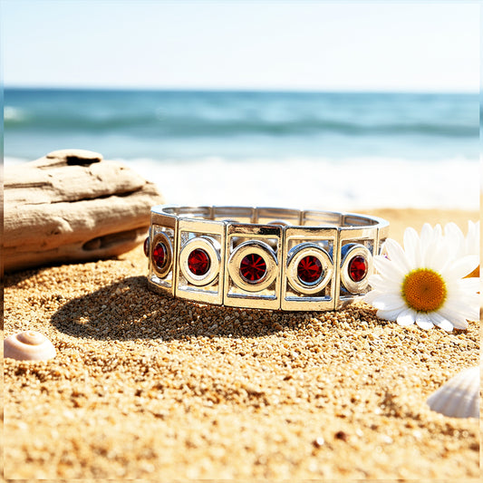 Stretch Of Drama - Red  Bracelet