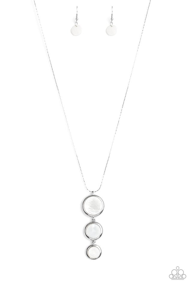 Summer Shores  - White  ~ Paparazzi Long/Opera (28-34") Necklace