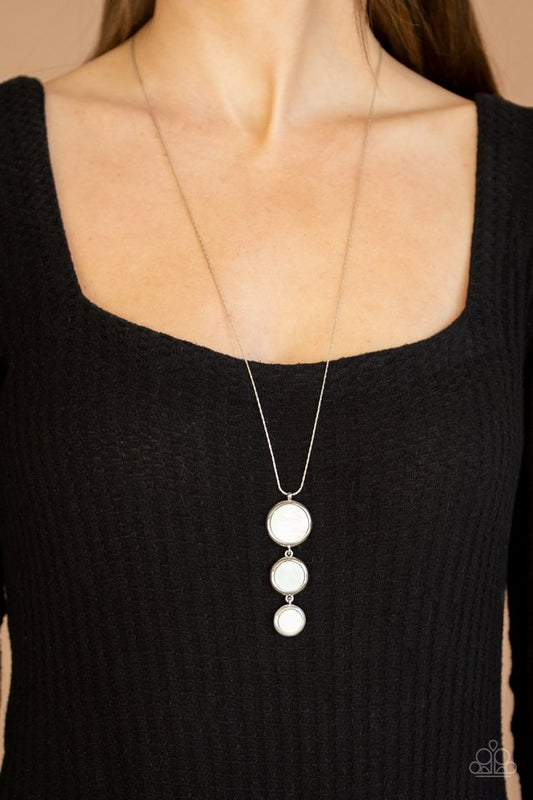 Summer Shores  - White  ~ Paparazzi Long/Opera (28-34") Necklace