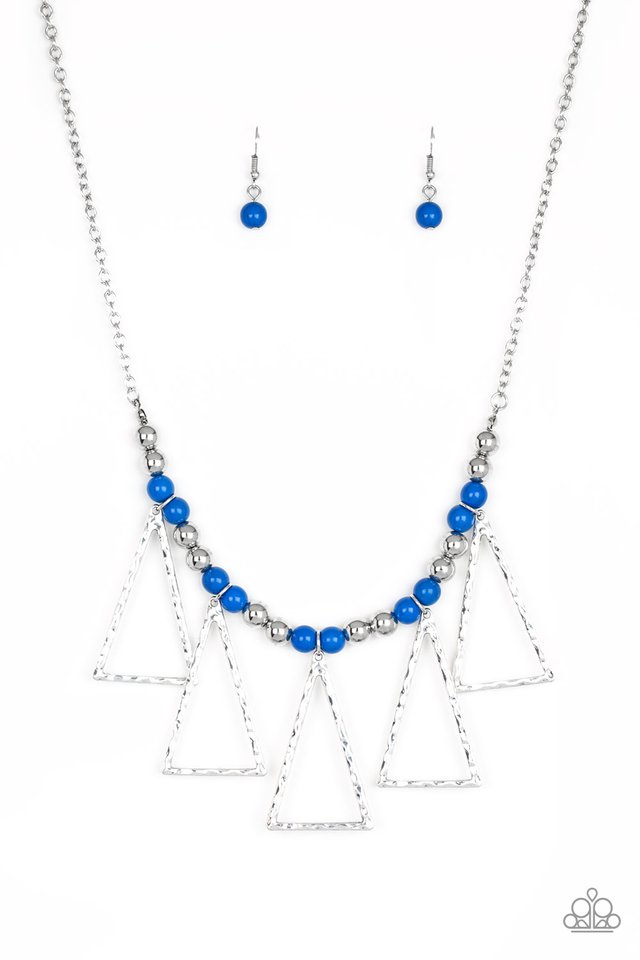 Terra Nouveau - Blue  ~ Paparazzi Statement Necklace