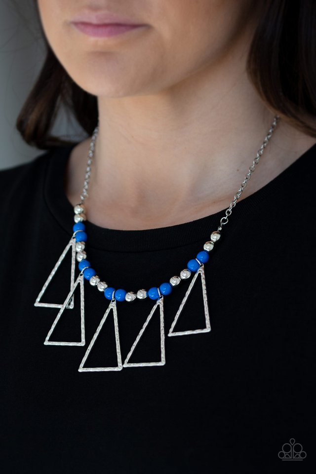 Terra Nouveau - Blue  ~ Paparazzi Statement Necklace