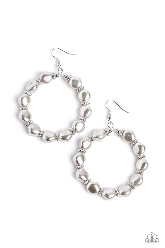 The PEARL Next Door - Silver  Earrings