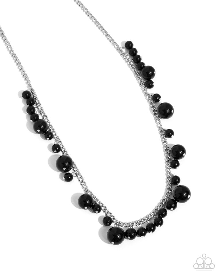 There's Always Room At the Top - Black  Necklace