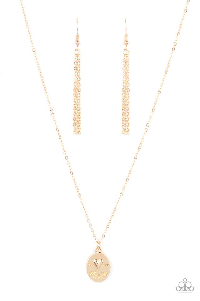 They Call Me Mama - Gold  Necklace