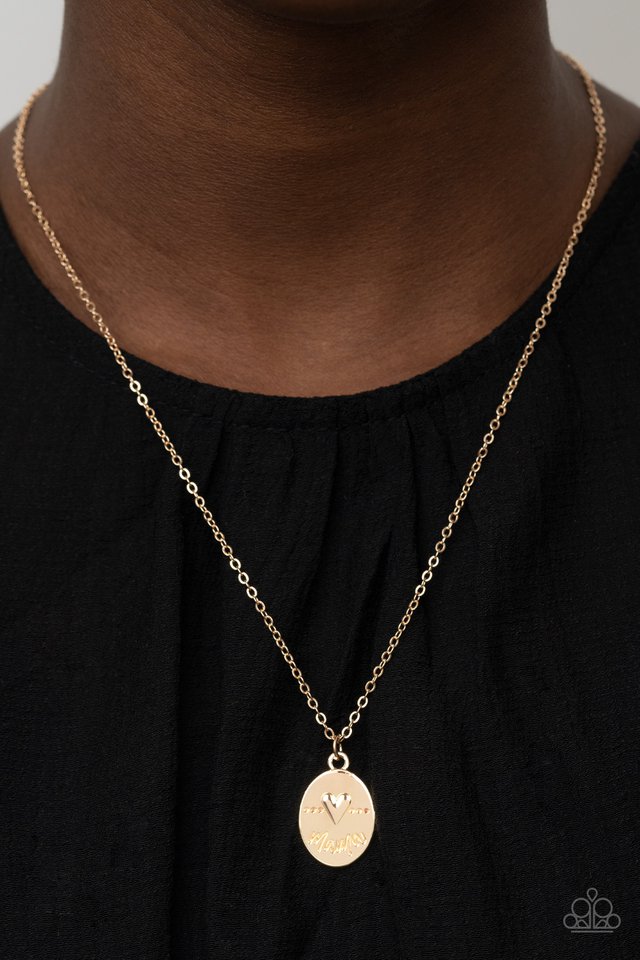 They Call Me Mama - Gold  Necklace