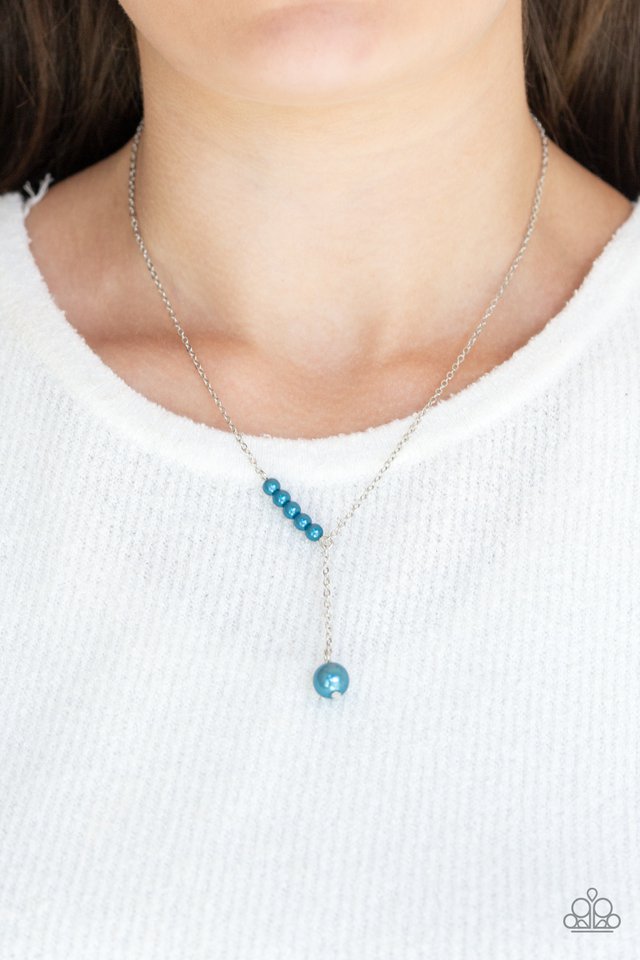 Timeless Taste - Blue  ~ Paparazzi Mid-Length / Layering (20–24") Necklace