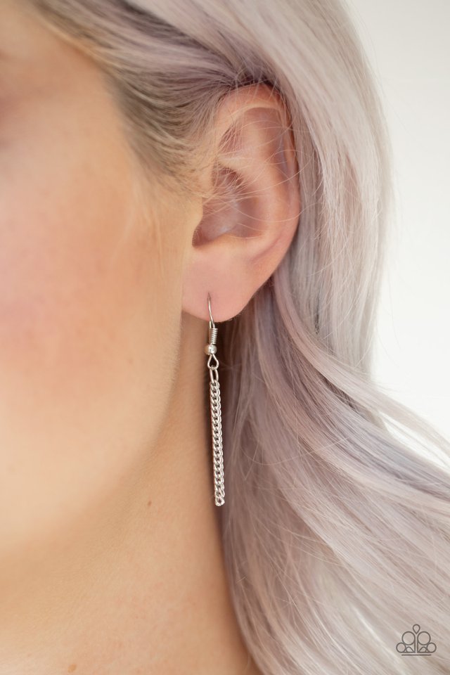 Triple Shimmer - Silver  Necklace
