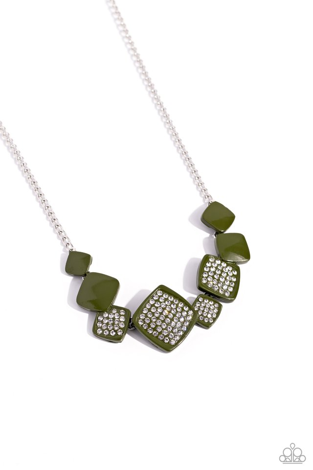 Twinkling Tables - Black - Paparazzi Necklace