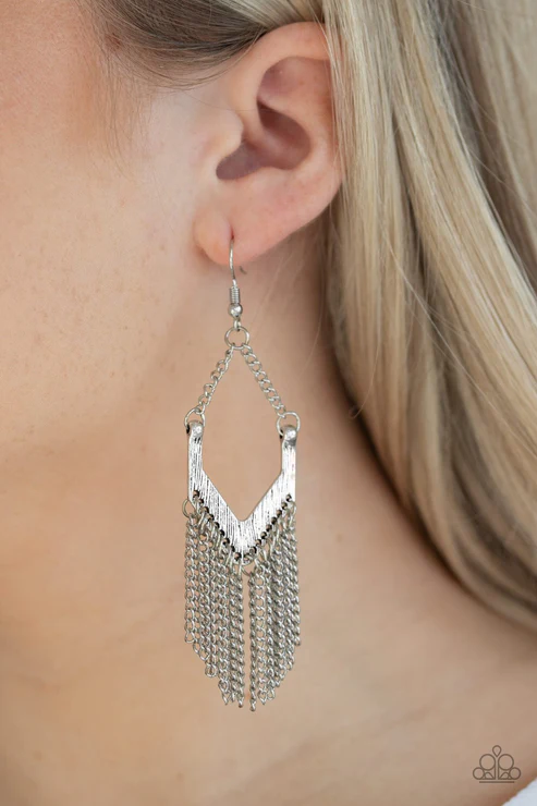 Unchained Fashion - Silver Earrings