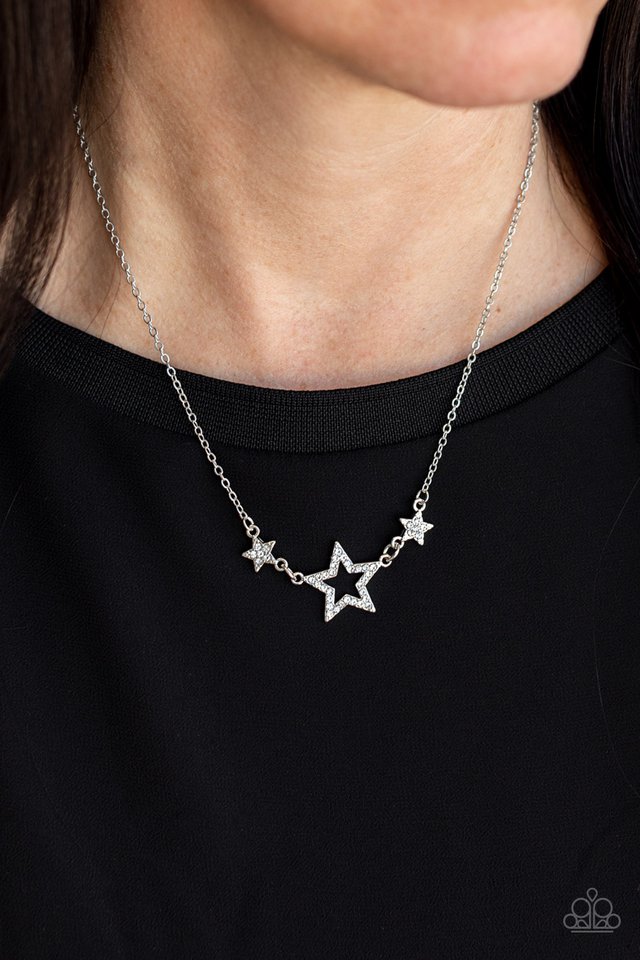 United We Sparkle - White  Necklace