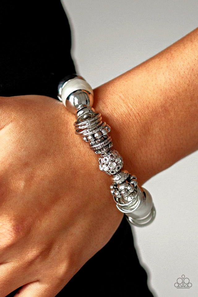UpTown Tease - White  Bracelet