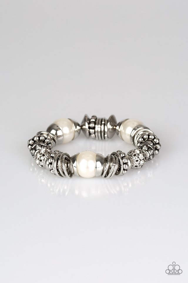 UpTown Tease - White  Bracelet